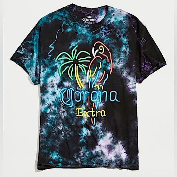 Urban outfitters Corona Neon Tie-Dye Tee - Picture 1 of 4